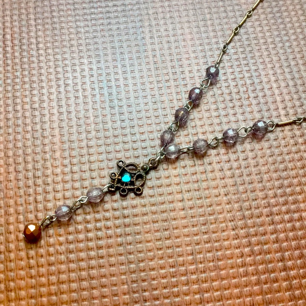 Beaded Lariat Necklace